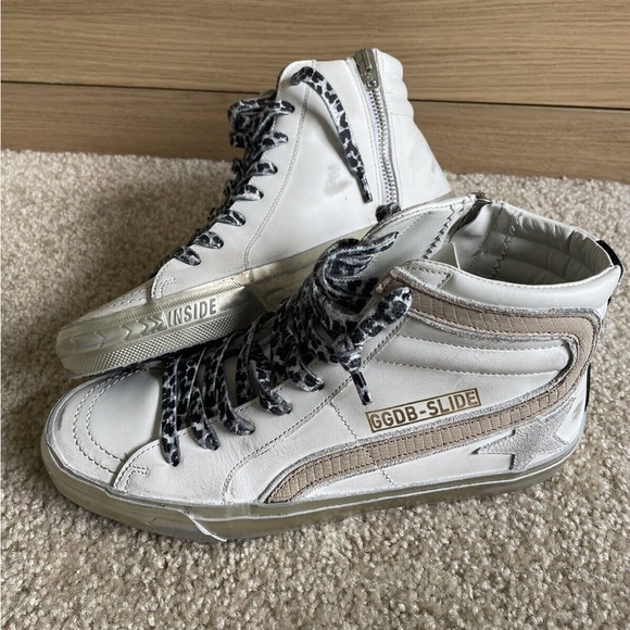 High Top Slide Golden Goose Sneakers - Size 40 - Picture 3 of 6